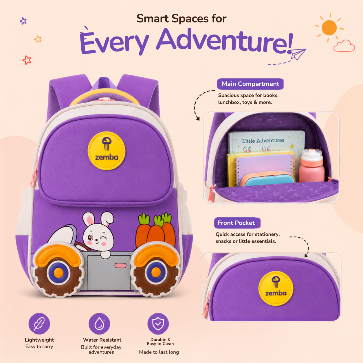 Adventure Bunny (Purple)